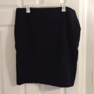 Worthington Navy Blue Pencil Skirt
